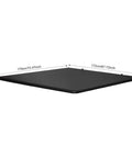 Soft Roll Up Tonneau Cover For Ford F150 5.5ft Bed 2015 2026 weatherproof black PVC cover with dimensions 179x172x3cm
