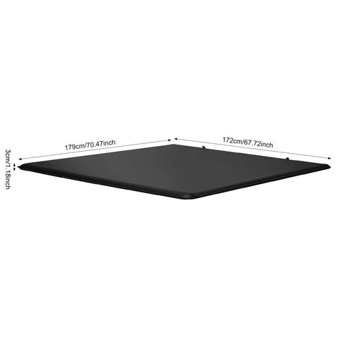 Soft Roll Up Tonneau Cover For Ford F150 5.5ft Bed 2015 2026 weatherproof black PVC cover with dimensions 179x172x3cm