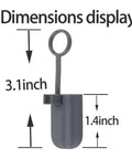 Starlink Gen 3 Cable Silicone Caps Protect Your Gear From Dust And Water, grey cap dimensions 3.1 x 1.4 inches shown.