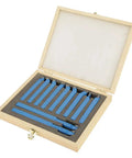 Carbide Lathe Tool Kit 11 Piece With 8x8mm Square Shank For Turning Grooving And Metal Cutting In Workshop Machining Ideal For Pros Durable Carbon Steel And Cemented Carbide Bits For Long Lasting Precision In Heavy Duty Lathe Work, 11-piece set in case