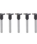 Five Aramox T Shape Arc Bending Router Bit Kit built from top tier cemented carbide for woodworking.