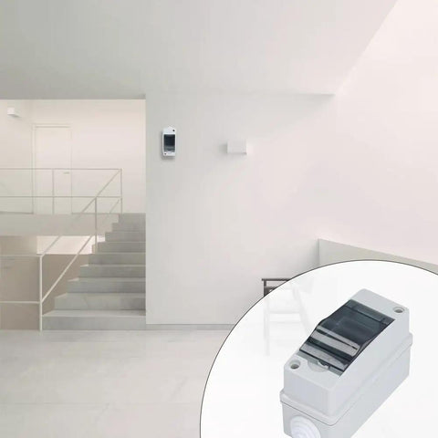 Two Way Breaker Box Din Rail MCB Distribution Protection Box Rugged IP65 Waterproof Electrical Junction Enclosure Mounted on Wall Indoors