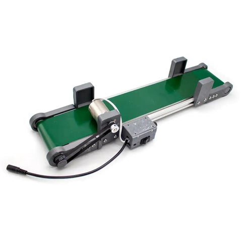 12V Electric Desktop Conveyor Belt For Tech Prototyping And Friction Experiments With Adjustable Speed From 0 To 116 RPM