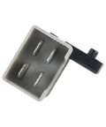 Plastic plunger safety switch for CADET mowers, part numbers 725-04363 and 72504363, white casing with black plunger