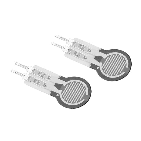 2 Pack Force Sensitive Resistor FSR Pressure Pad Sensor 20g To 2kg Range Thin Film Resistance Type Touch Sensor shown front view