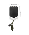 Portable Orienteering Compass With Ruler And Mirror High Accuracy Hiking Map Tool For Camping And Travel ABS Built shown closed.