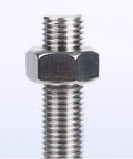 Heavy Duty Adjustable Leveling Feet For Industrial Machinery And Assembly Racks Thick Carbon Steel Frame With Threaded Spindles Quick Setup Base For Uneven Shop Floors Built Like A Tank, detailed view of threaded spindle.