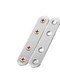 Heavy Duty Stainless Steel Flat Corner Joint Brackets Set For Woodworking And Furniture Making With Dual Shapes