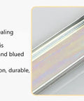 Close-up of Heavy Duty Full Extension Ball Bearing Drawer Slides Zinc Plated Steel showing galvanized finish and blue sealing.
