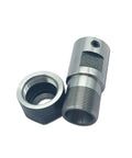 Heavy Duty ER16 Collet Chuck Spindle Extension Rod For Milling Machines And CNC Lathes, showing 14mm threaded metal rod and nut.