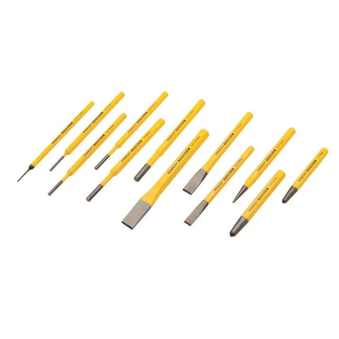 FATMAX Punch And Chisel Set 12 Piece With One Piece Forged Construction Built Tough Hardened Quenched And Tempered
