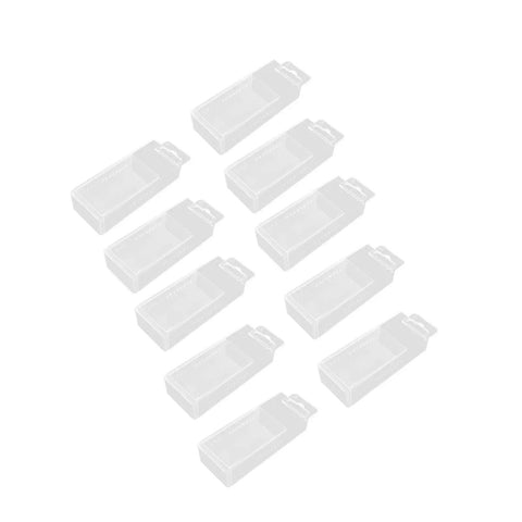 10 Piece Drill Bit Storage Box Set With Telescopic Twist Case Countersink Bits Organizer For 7.6mm To 13mm Durable Rectangular Drill Bit Case on white background