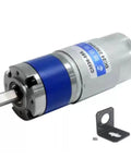 Premium Heavy Duty Planetary Gear Motor Dc 36Mm 24 Volt 430Rpm with mounting bracket, ideal for robotics and smart home projects.