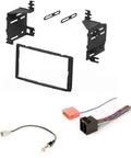 Double Din Car Stereo Dash Kit With Wire Harness And Antenna Adapter For 2009 2011 Hyundai Accent, 2009 2011 Kia Rio, And Rio 5 Install