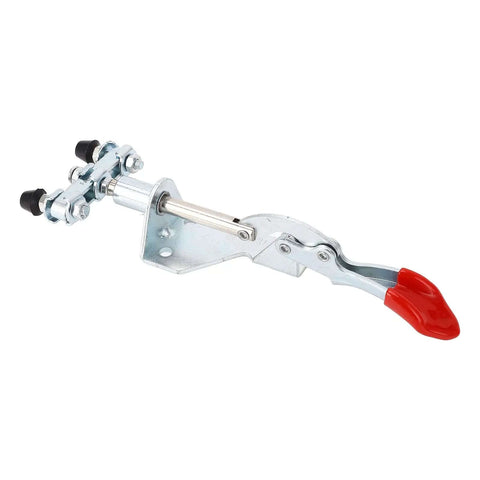 Dual Head Toggle Clamp Heavy Duty 45Kg Clamping Force 30mm Stroke M4x25 Screw Push Pull Clamp with red handle