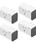 4 Pack S31 WiFi Smart Plug With Energy Monitoring And 15A Outlet Works With Alexa And Google Home IFTTT Compatible ETL Certified 2 4 GHz WiFi Only