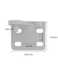 Built Tough Refrigerator Door Hinge Replacement Pair With Failproof Antidrop Safety Design For Universal Freezer dimensions and details.
