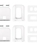 Outlet Shelf Wall Holder 2 Pack For Duplex Outlets Space Saving Bath And Kitchen Organizer No Fuss Install 4.3 Inch Wide By 5.1 Inch Deep Holds Up To 10 Lbs White Finish For Tools Toothbrushes Smart Home Gear components layout