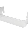 Door Bin For Refrigerator 20 Inch Clear Plastic Replacement Part 240323002 OEM Authorized Fits Various Refrigerator Models Cantilever Shelves Dock Into Back Slot