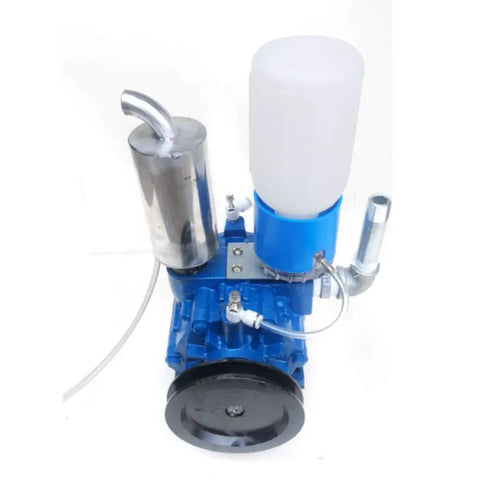 Portable Milking Rig With 250L/min Vacuum Pump for Cows and Goats, shown with aluminum components and easy setup features.