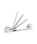 Alteo Pivoting Toilet Paper Holder In Brushed Nickel Finish No Fuss Roll Change Corrosion Resistant Bathroom Hardware shown pivoting