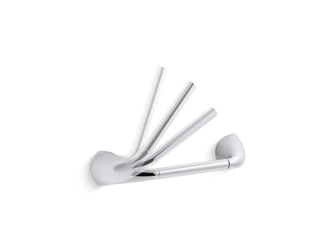 Alteo Pivoting Toilet Paper Holder In Brushed Nickel Finish No Fuss Roll Change Corrosion Resistant Bathroom Hardware shown pivoting