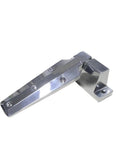 Heavy Duty Convex Door Hinge Lift for Storage Freezer Oven Cabinet Industrial Hardware Part, metallic angle view