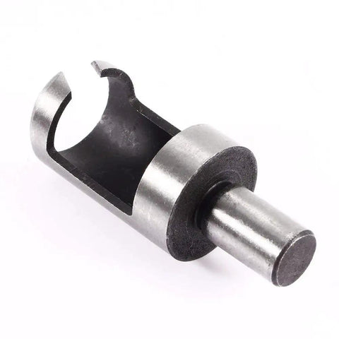Top Shelf Eight Piece Wood Plug Cutter Set drill bit featuring high carbon steel round shaft for precise woodworking joinery tasks.
