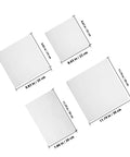 100 Pack EPE Foam Bags For Shipping And Storing Fragile Items, Moisture Resistant Cushion Pouches, Versatile Packing Gear For Home, Office, And Warehouse Use, White, 20x30 cm and 22x25 cm sizes shown