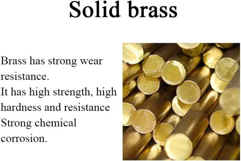 Solid brass material showcasing strength and wear resistance, used in Heavy Duty Sliding Bolt Door Latch for durability.