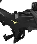 Bat Wings Car Phone Holder With Universal Air Vent Mount and Mechanical Wing Design for Ultra Stable Hands Free Phone Access On The Road, angled view.