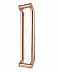 Stainless Steel Barn Door Handle Set With Heavy Duty Push Pull Hardware Round Glass Gate Handle In Pink Fits Garages Sheds Office