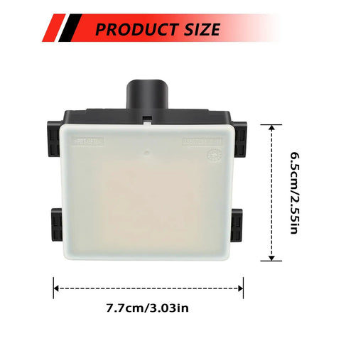 Beast Grade Blind Spot Detection Sensor Upgrade For Ford F150 Escape Expedition Lightning And F250 Super Duty Plug And Play Ml3z14c689 showing dimensions 7.7cm x 6.5cm.
