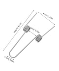 4 Pack Stainless Steel Dual Coil Torsion Springs For Trash Can Lid Repair With High Elasticity And Quiet Operation The Ultimate DIY Fix For Kitchen Garbage Bins That Open Smoothly Without Annoying Clanks, 10.6cm spring