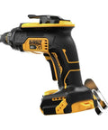 Side view of 20V Max Brushless Drywall Screw Gun Tool Only DCF630B with variable speed, four modes, and efficient runtime.