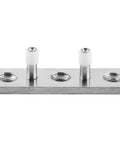 Stainless Steel Floor Guide Roller For Sliding Barn Doors, Heavy Duty Hardware With Double Wheel Design, 2.6x0.8 Inch