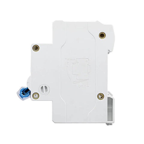 Top Tier Heavy Duty 2 Pole 1000V DC MCB Main Circuit Breaker For Solar And RV Systems 80A 100A 125A flat side view.