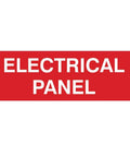 Red Electrical Panel Sign For Fire Regulation Safety Compliance, Small Indoor Plastic Identification Sign, Easy No Tool Install, 1 Pack