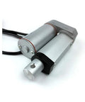 12V Or 24V Linear Actuator With 1 Inch Stroke And Mounting Brackets, 30 Mm Per Second, 200 N, Easy Install For Robotics, Home Automation, Woodworking, Cabinets, AV Projects, And Massage Chair Comfort, silver metal body