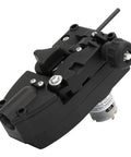 DC 24V Wire Feed Motor Welder Roll Feeder with 10W Output, black ABS housing, adjustable speed for 0.6-1.0mm wire welding