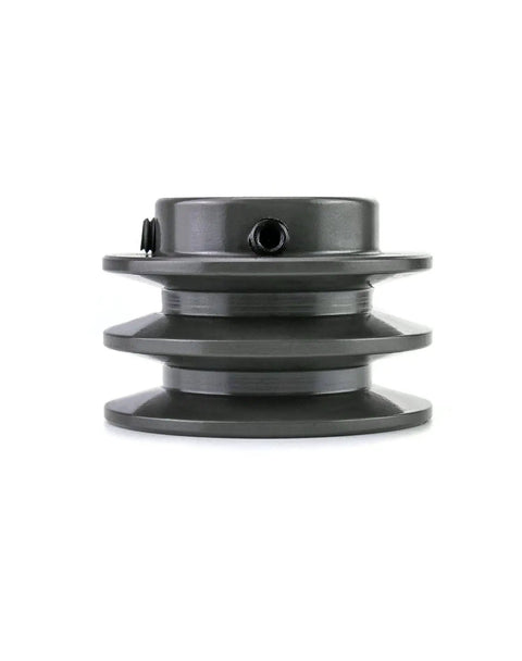 Two Groove V Belt Pulley With Two Point Seven Five Inch Outer Diameter And Three Quarters Inch Bore For V Belts A, 3L And 4L