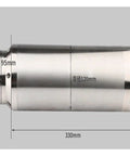 Rock Solid Heavy Duty Water Cooled Electric Spindle Motor For CNC Router And Milling Machines featuring precise measurements and metal casing.