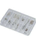 60 Piece Silver Stainless Steel Watch Winding Stem Extender Kit With Storage Box Handy Multi Size Set Durable Replacement Tool