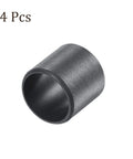 Four Pack Flanged Sleeve Bearings 12Mm X 14Mm X 10Mm Pom Oilless Bushings single black bushing close-up view for DIY builds.