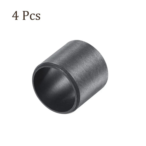 Four Pack Flanged Sleeve Bearings 12Mm X 14Mm X 10Mm Pom Oilless Bushings single black bushing close-up view for DIY builds.
