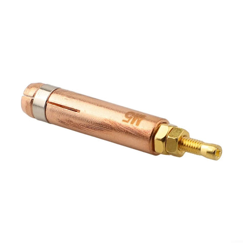 Precision Copper Collet Chuck For CD Stud Welding Torch ensures super secure grip on M3 M5 M6 and M8 fasteners, copper body.