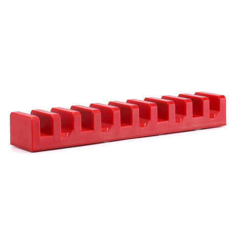 Red Magnetic Plier Holder And Tool Organizer Rack For Ten Pliers And Screwdrivers Semi Open Design With Four Magnets