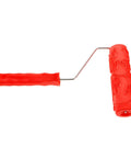 Professional Grade Slick Wood Grain Texture Paint Roller For Interior Wall Decoration Heavy Duty Soft Grip with red rubber handle.