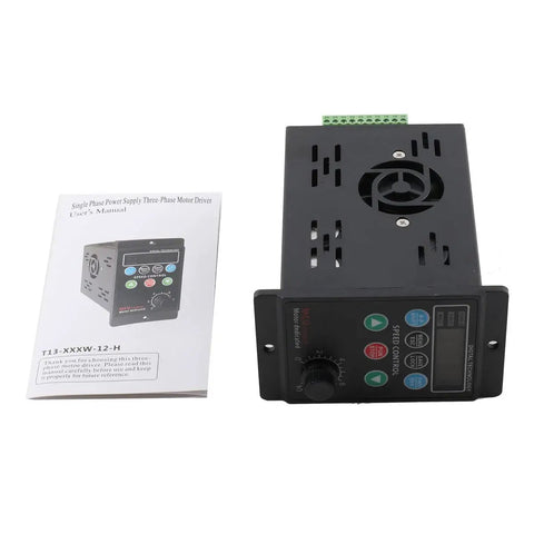 Single Phase To Three Phase VFD Inverter For Spindle Motors, 220V 0.75kW 1HP 5A Variable Frequency Drive with manual