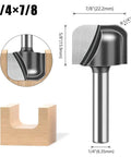 Killer Sharp Carbide Bowl And Tray Router Bit Set One Quarter Inch Shank for detailed woodworking and crafts, 1/4" shank.